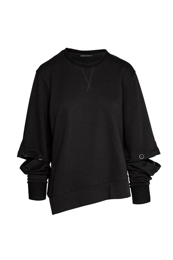 Cotton Terry Sweat Top Amsterdam Black