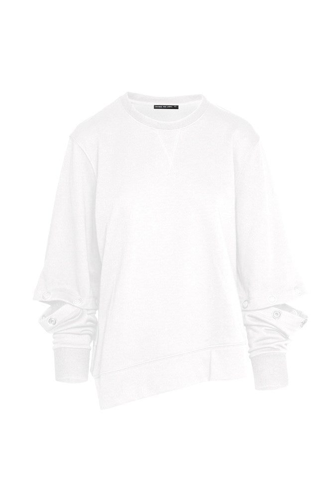 Cotton Terry Sweat Top Amsterdam White