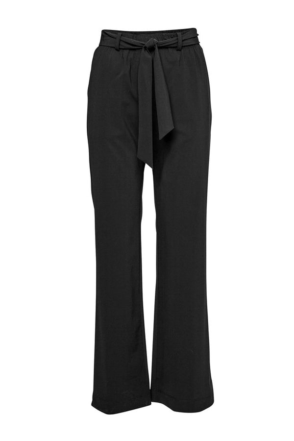 Tech Stretch Straight Leg Belted Pant Milano Black