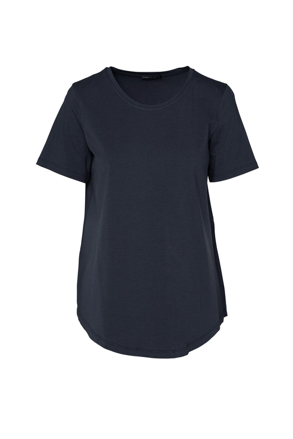 Pima Cotton Short Sleeve Round Neck Top Siem Sea