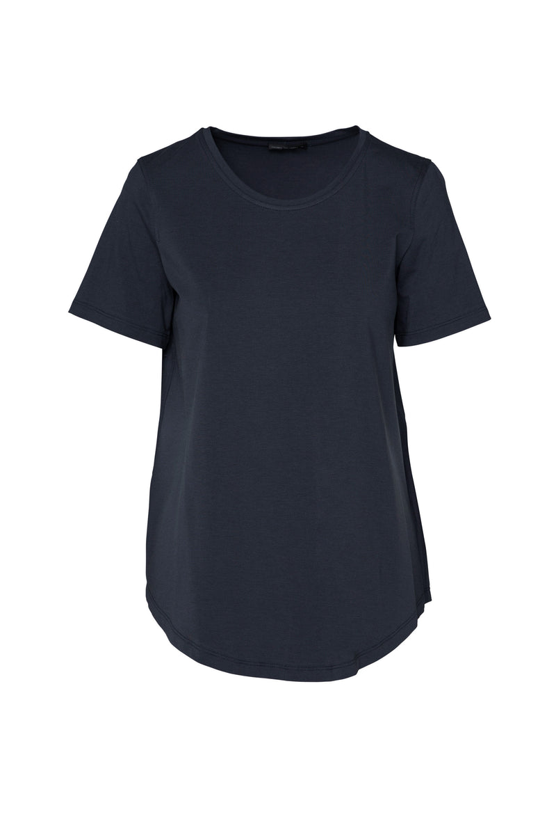 Pima Cotton Short Sleeve Round Neck Top Siem Sea