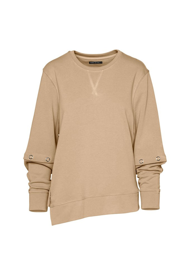 Cotton Terry Sweat Top Amsterdam Latte