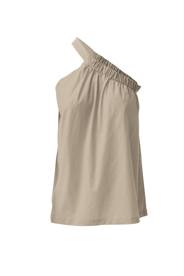 Tech Stretch One Shoulder A.Line Top Puci Sand