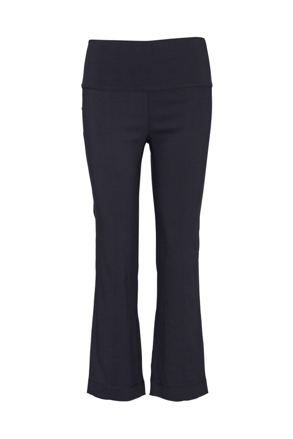 Rayon Stretch Slim Fit Body Con Kick Flare Pant Tavira