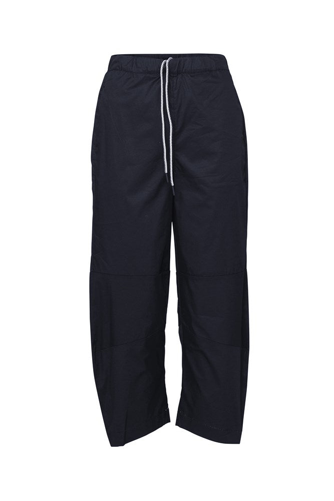 Stretch Cotton Barrel Leg Drawstring Waist Pant Ardeche Sea
