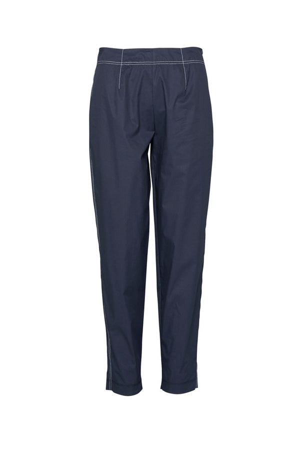 Crisp Cotton Stretch Slim Leg Pant Lefkada Sea/Wht