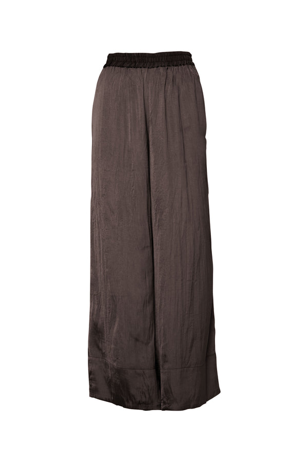 Breathable Airflow Tech Poly Wide Leg Long Pant Positano Mocha