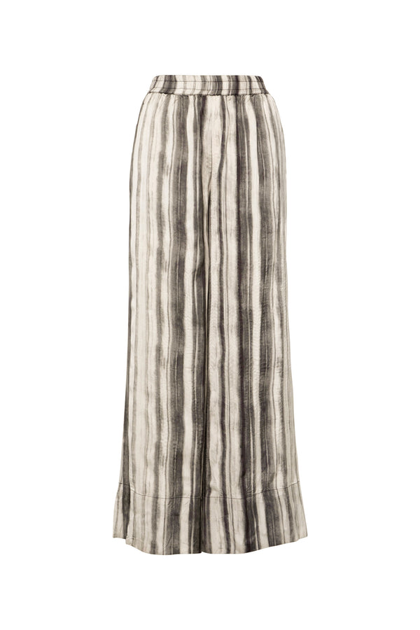 Breathable Airflow Tech Poly Wide Leg Long Pant Positano Basalt