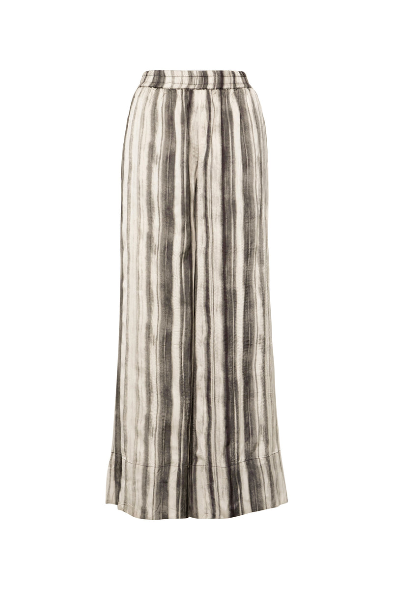 Breathable Airflow Tech Poly Wide Leg Long Pant Positano Basalt