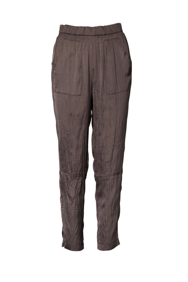 Breathable Airflow Tech Poly Straight Leg Cropped Pant Amalfi Mocha