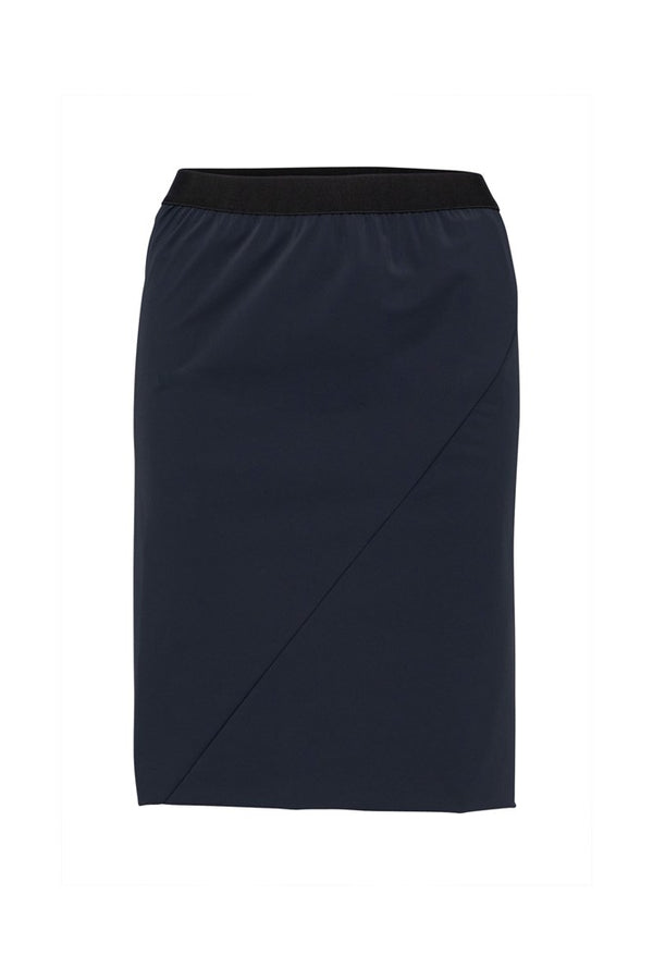 Tech Stretch Knee Length Elastic Waist Skirt Lipari Sea