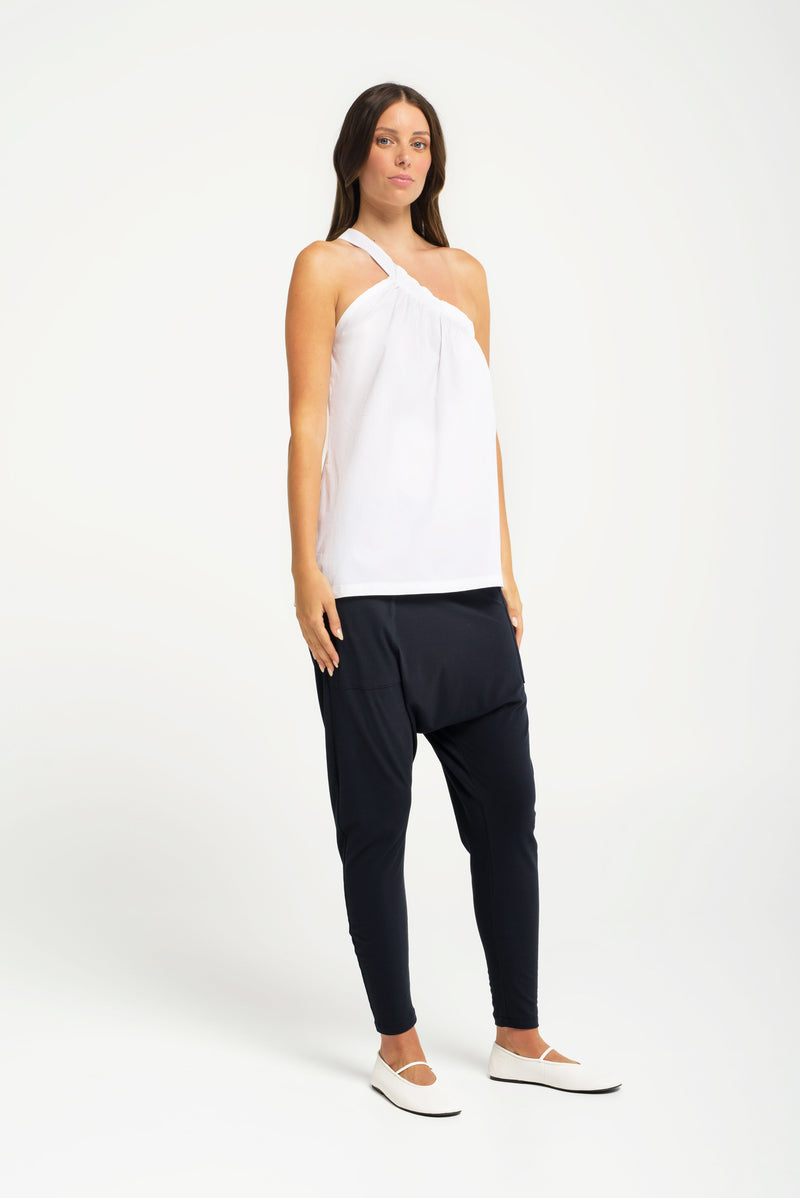 Matte Cotton Drop Crotch Relaxed Pant Cruz Sea