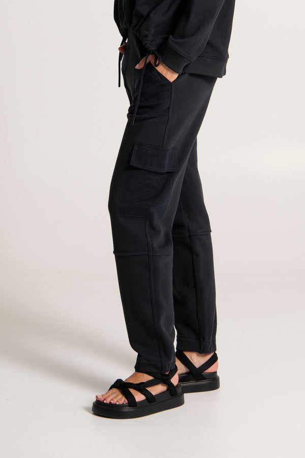 Cotton Terry Cargo Pocket Sweat Pant Tejeda Ink
