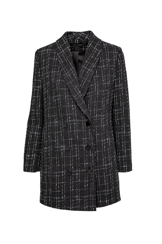 Tweed Double Breasted Classic Jacket Aurora