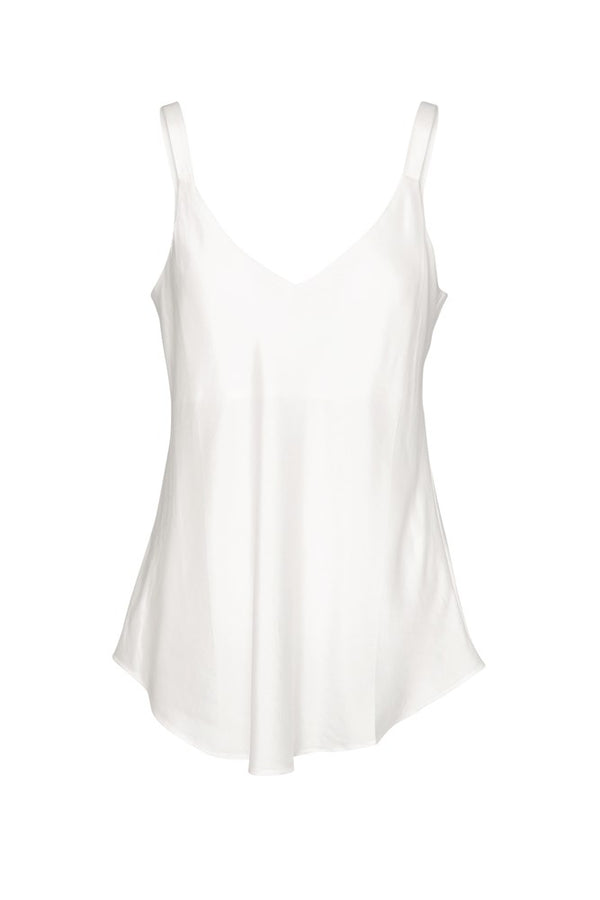 Luxe Stretch Cupro Relaxed Fit Singlet Licate